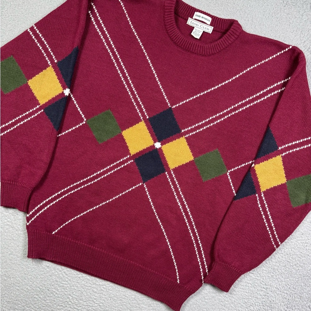 Vintage 90s Izod‎ Club knit Sweater